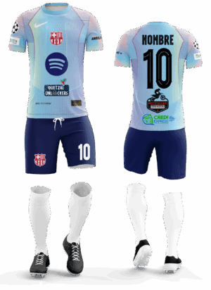 Uniforme de Futbol Barcelona Color celeste 25/26