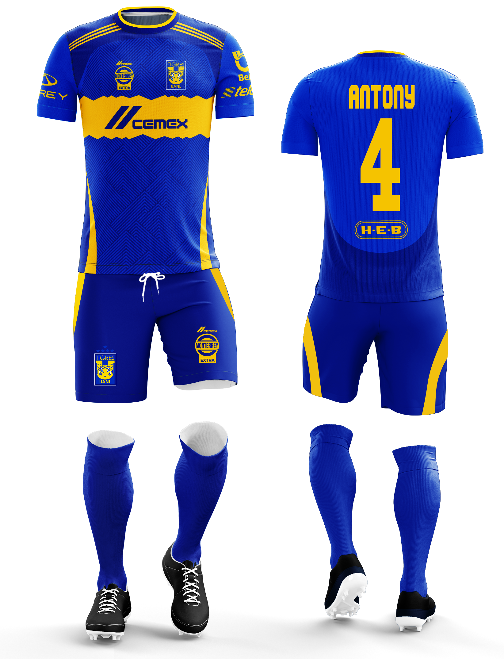 Uniforme de Futbol Tigres  2024/25