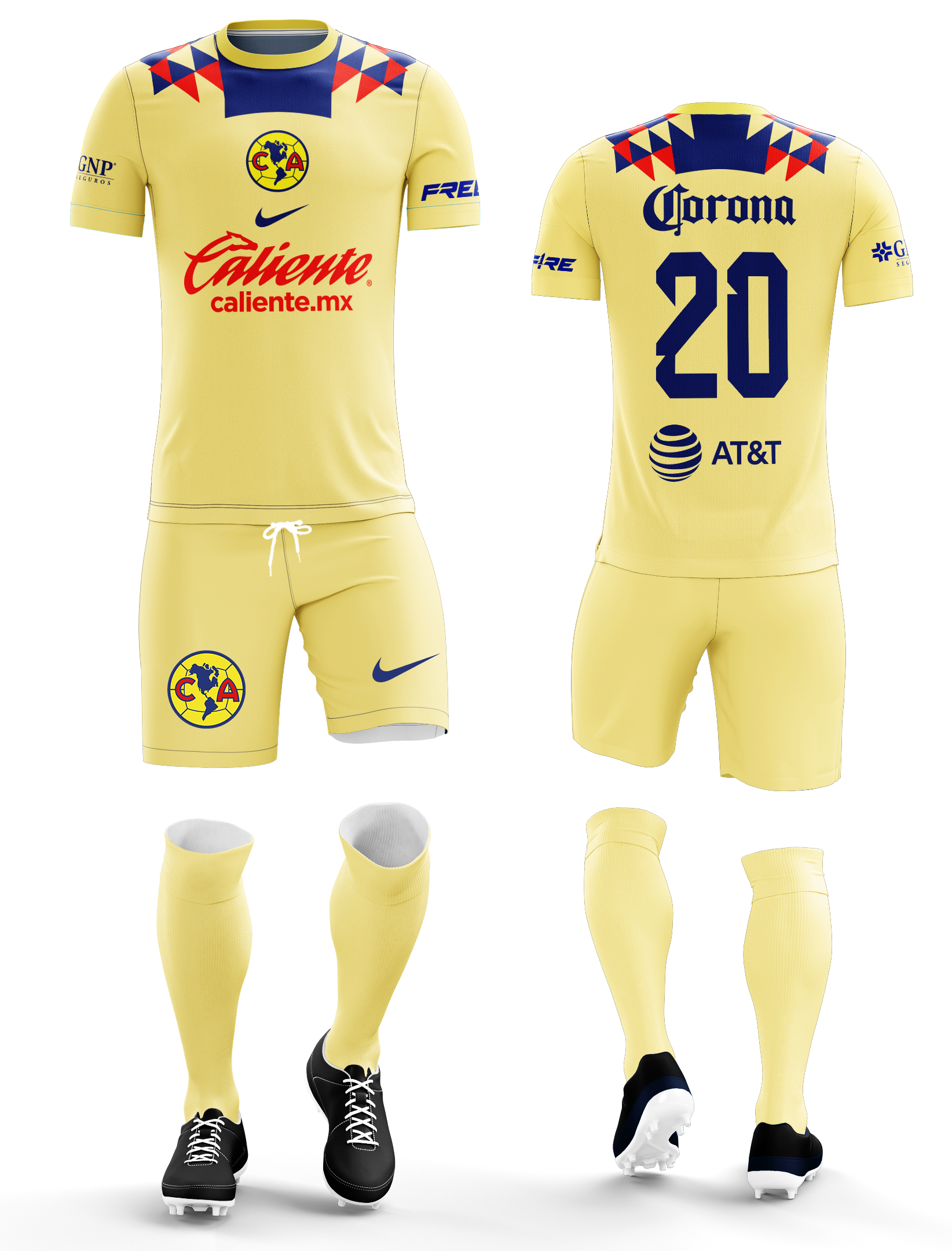 Uniforme de Futbol Club América Local 23/24
