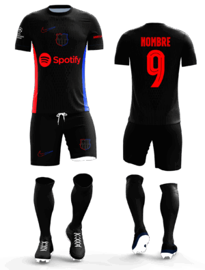 Uniforme de Futbol Barcelona Color negro 24/25